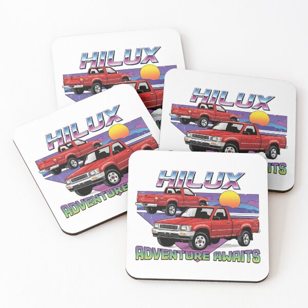 Item preview, Retro Style 90s Hilux Truck Adventure Awaits Offroad [White Shirt Only] designed and sold by Off-Road-Zone.