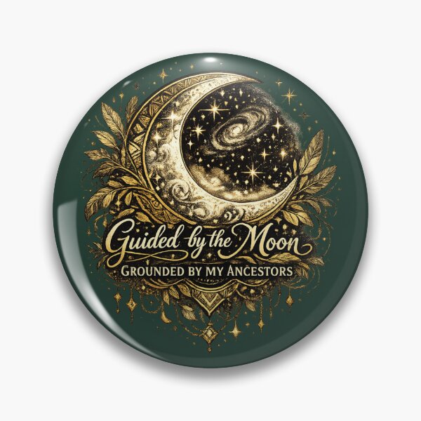 Item preview, Guided by the Moon, Grounded by My Ancestors | African Celestial Moon Art designed and sold by 'VARI'.