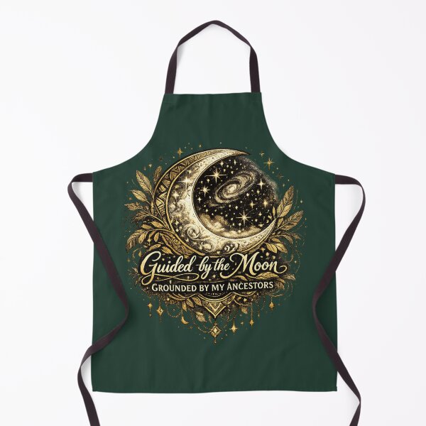 Item preview, Guided by the Moon, Grounded by My Ancestors | African Celestial Moon Art designed and sold by 'VARI'.