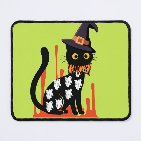 Item preview, Cute Halloween Black Cat Ghost Costume Witch Hat Spooky Kawaii Design designed and sold by Palette _Vibes.