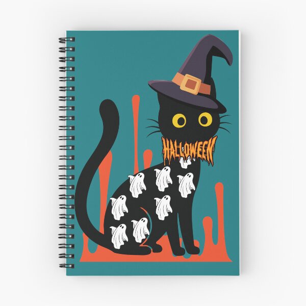 Item preview, Cute Halloween Black Cat Ghost Costume Witch Hat Spooky Kawaii Design designed and sold by Palette _Vibes.