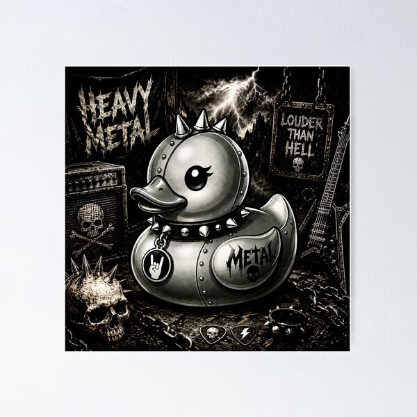 Item preview, Heavy Metal Rubber Duck designed and sold by Thor-stone.