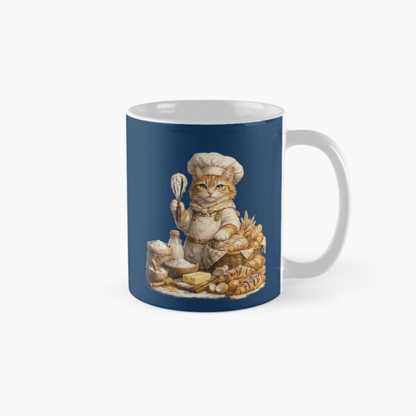 Item preview, Baker Cat | Cute Baking Typography Design designed and sold by VasiArtLab.
