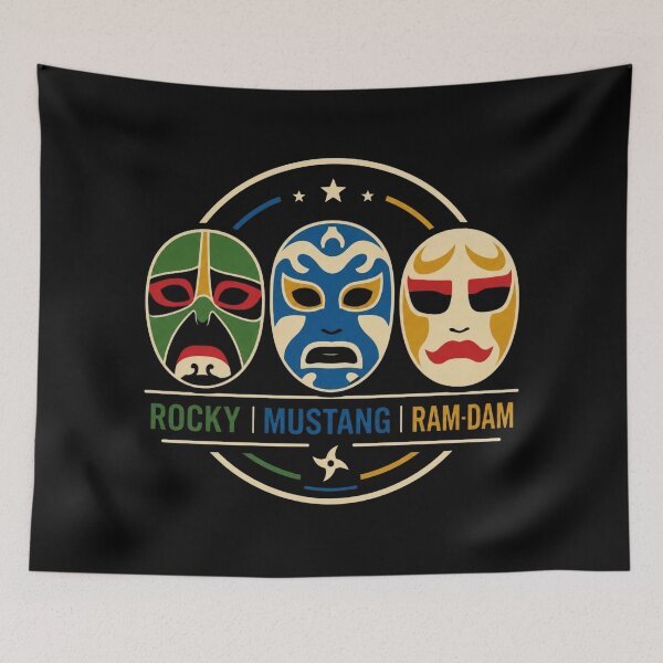 Item preview, Rocky Mustang Ram-Dam Ninja Design Classic Retro versión dos designed and sold by killem667.