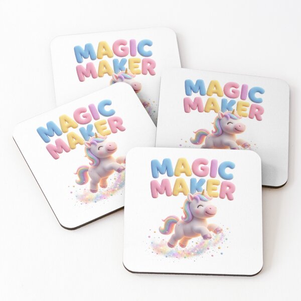 Item preview, Cute 3D Cartoon Unicorn Magic Maker designed and sold by colormystory.