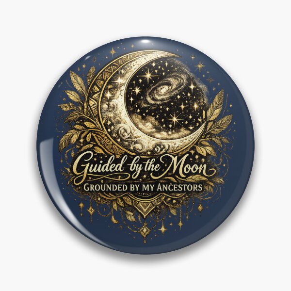 Item preview, Guided by the Moon, Grounded by My Ancestors | African Celestial Moon Art designed and sold by 'VARI'.