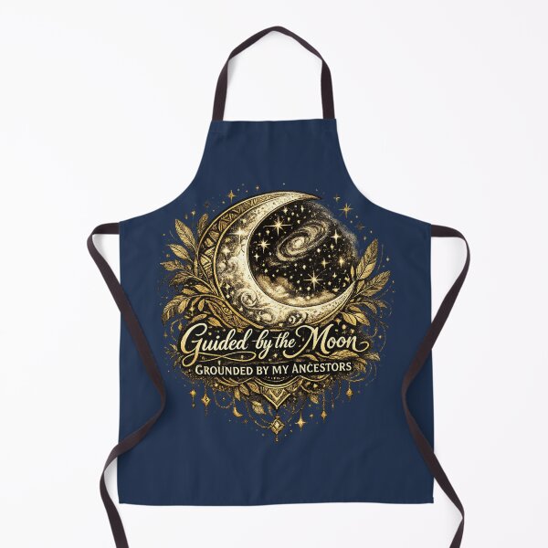 Item preview, Guided by the Moon, Grounded by My Ancestors | African Celestial Moon Art designed and sold by 'VARI'.