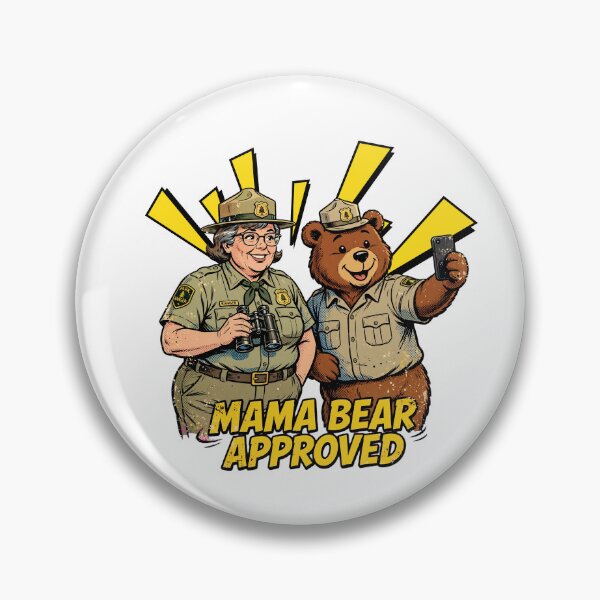 Item preview, Mama Bear Approved Female Park Ranger Selfie Comic Art Woman Park Ranger Gift designed and sold by Neurospicy Trolls.