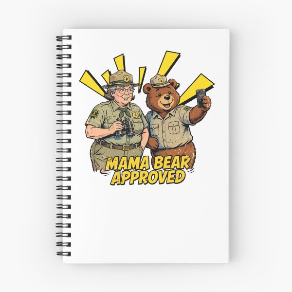 Item preview, Mama Bear Approved Female Park Ranger Selfie Comic Art Woman Park Ranger Gift designed and sold by Neurospicy Trolls.