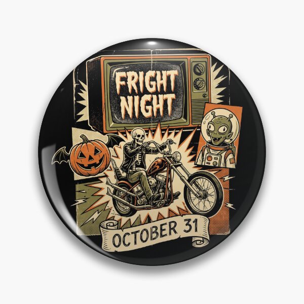 Item preview, Vintage Fright Night Skeleton Bolder Motorcycle Shirt designed and sold by TeNovaStudio.