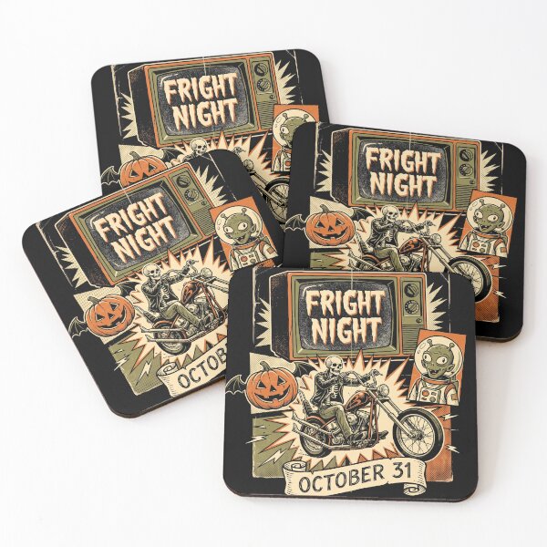 Item preview, Vintage Fright Night Skeleton Bolder Motorcycle Shirt designed and sold by TeNovaStudio ⭐⭐⭐⭐⭐.