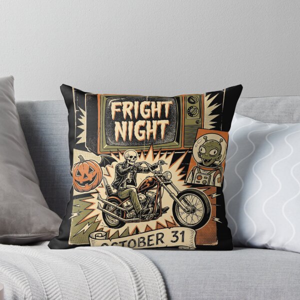 Item preview, Vintage Fright Night Skeleton Bolder Motorcycle Shirt designed and sold by TeNovaStudio.