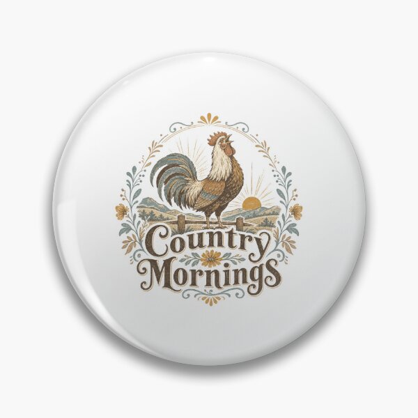 Item preview, Crowing Rooster Country Mornings Sunrise Farm designed and sold by AntiqueImages.