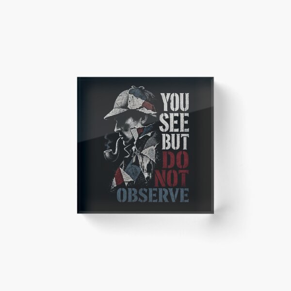 Item preview, Sherlock Holmes You See But Do Not Observe Collage Quote Art designed and sold by Fenay Designs.