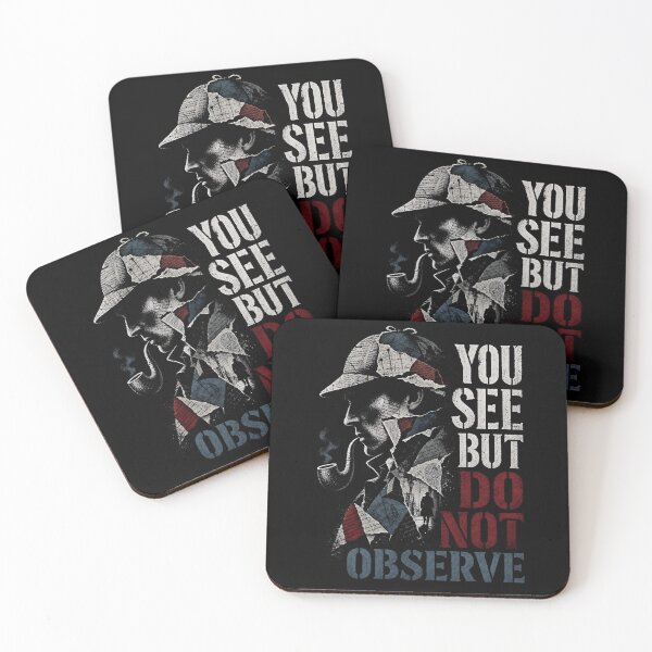 Item preview, Sherlock Holmes You See But Do Not Observe Collage Quote Art designed and sold by Fenay Designs.