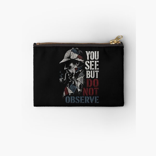 Item preview, Sherlock Holmes You See But Do Not Observe Collage Quote Art designed and sold by Fenay Designs.