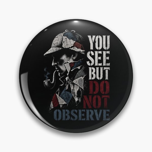Item preview, Sherlock Holmes You See But Do Not Observe Collage Quote Art designed and sold by Fenay Designs.