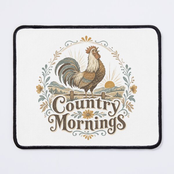 Item preview, Crowing Rooster Country Mornings Sunrise Farm designed and sold by AntiqueImages.