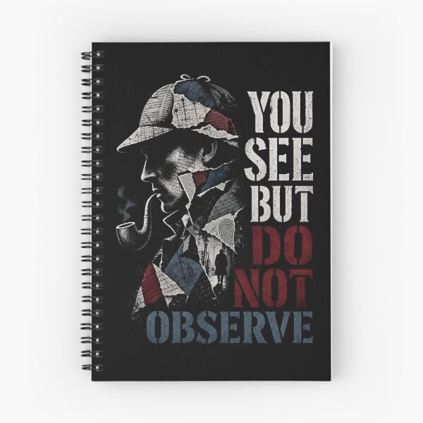 Item preview, Sherlock Holmes You See But Do Not Observe Collage Quote Art designed and sold by Fenay Designs.