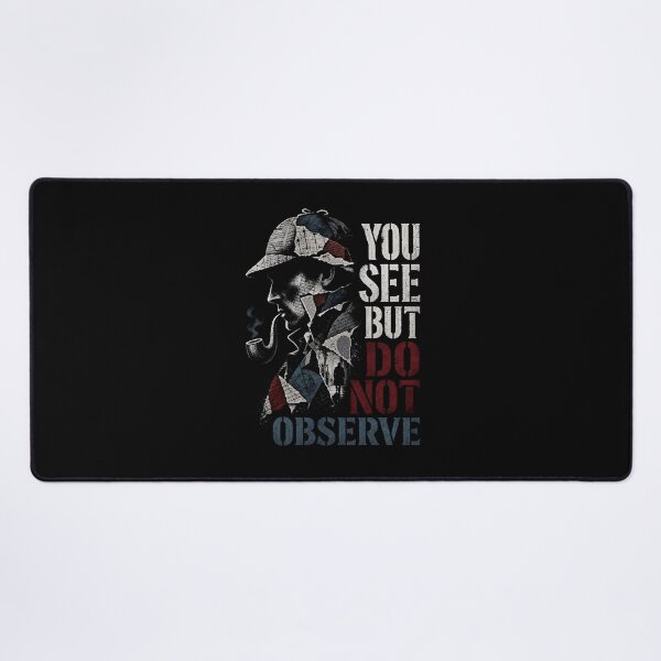Item preview, Sherlock Holmes You See But Do Not Observe Collage Quote Art designed and sold by Fenay Designs.
