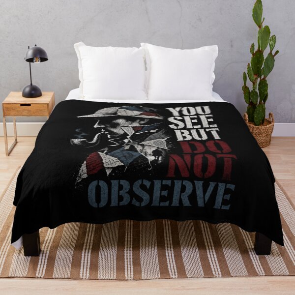 Item preview, Sherlock Holmes You See But Do Not Observe Collage Quote Art designed and sold by Fenay Designs.