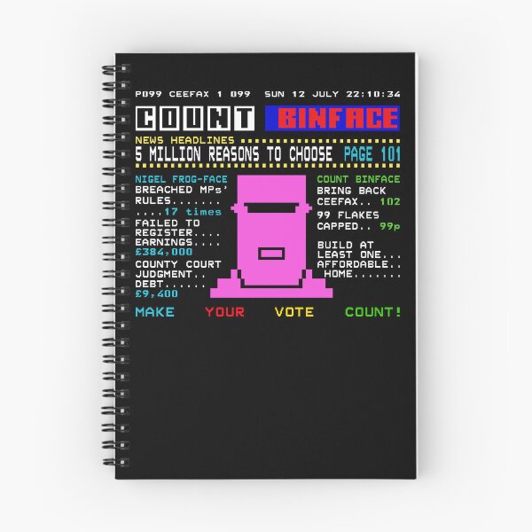Item preview, Count Binface Ceefax Political Satire Election Parody designed and sold by Maljonic.