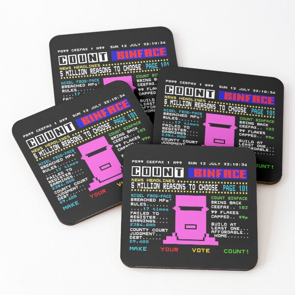 Item preview, Count Binface Ceefax Political Satire Election Parody designed and sold by Maljonic.
