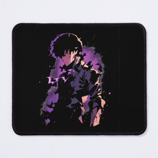Item preview, Solo Leveling Anime Portrait with Vibrant Purple and Green designed and sold by JohnyOcon02.