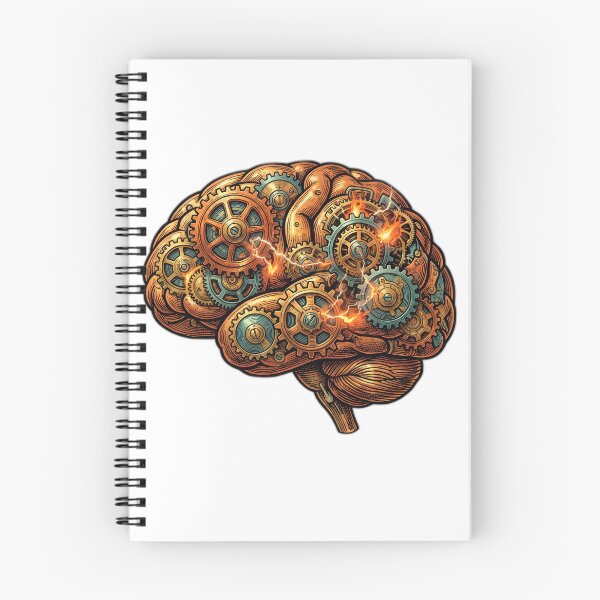 Item preview, Professional Overthinker Funny Steampunk Brain Gears designed and sold by ryanguas.