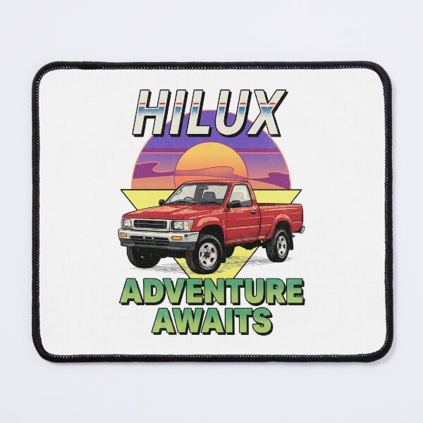 Item preview, Retro Style 90s Hilux Pick Up Truck Adventure Awaits Offroad [White Shirt Only] designed and sold by Off-Road-Zone.