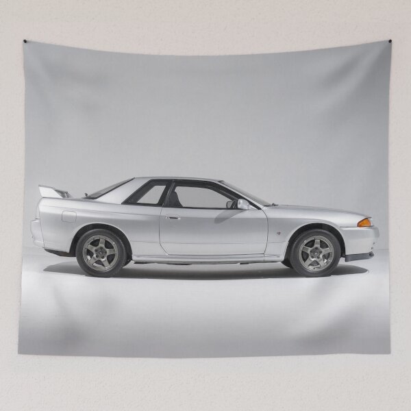 Item preview, Silver Nissan Skyline R32 GTR Poster - JDM Godzilla Legend designed and sold by Road To Track.
