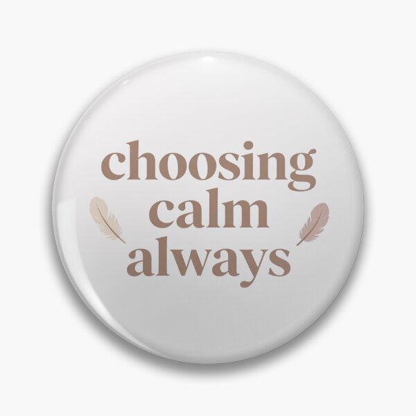 Item preview, Choosing Calm Always – Cozy Minimalist Typography Art designed and sold by CosmicQuietLab.