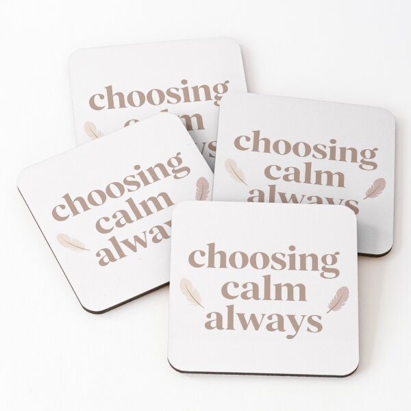 Item preview, Choosing Calm Always – Cozy Minimalist Typography Art designed and sold by CosmicQuietLab.
