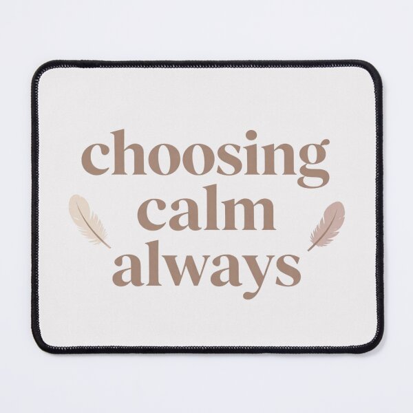 Item preview, Choosing Calm Always – Cozy Minimalist Typography Art designed and sold by CosmicQuietLab.