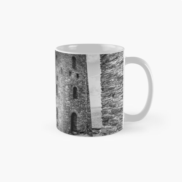 Item preview, Wheal Coates Engine House, Black and White Coastal Ruin, Cornwall designed and sold by Paul Thompson Photography.