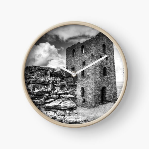 Item preview, Wheal Coates Engine House, Black and White Coastal Ruin, Cornwall designed and sold by Paul Thompson Photography.