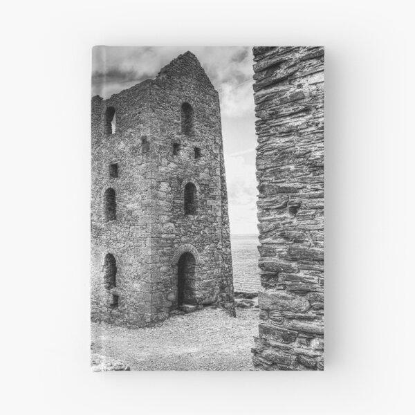 Item preview, Wheal Coates Engine House, Black and White Coastal Ruin, Cornwall designed and sold by Paul Thompson Photography.
