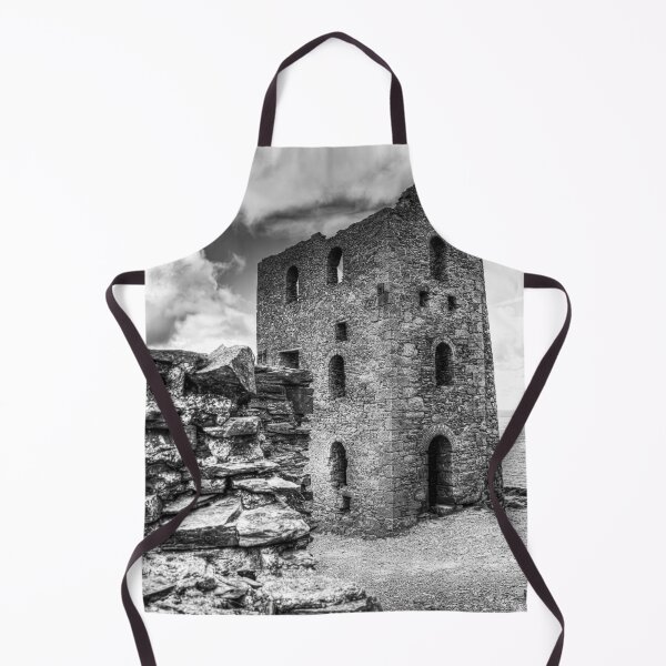 Item preview, Wheal Coates Engine House, Black and White Coastal Ruin, Cornwall designed and sold by Paul Thompson Photography.