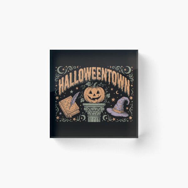 Item preview, Vintage Halloweentown Pumpkin Pedestal Witch Hat Shirt designed and sold by TeNovaStudio.