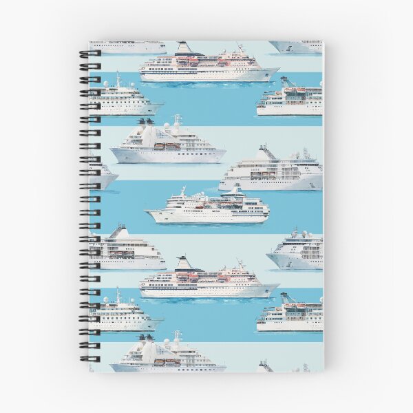 Item preview, Watercolor Cruise Ships Aqua Stripes designed and sold by Lidra Zehcnas.