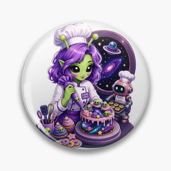 Item preview, Cosmic Days: Alien Baker designed and sold by STICK-KAY things Co..