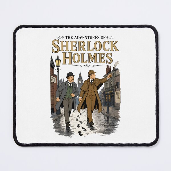 Item preview, The Adventures of Sherlock Holmes Watson Baker Street Vintage Comic Art designed and sold by Fenay Designs.