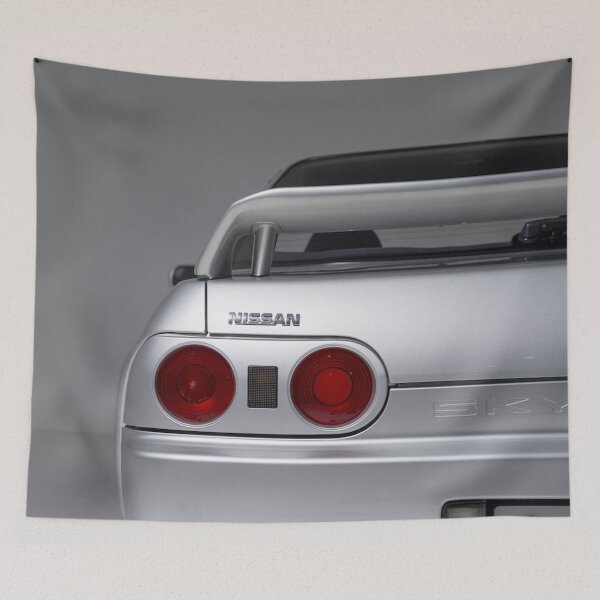 Item preview, Silver Nissan Skyline R32 GTR Poster - JDM Godzilla Legend designed and sold by Road To Track.