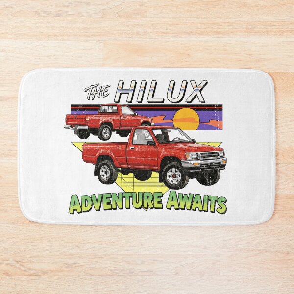 Item preview, Vintage Style 90s Hilux Pick Up Truck Adventure Awaits Offroad [White Shirt Only] designed and sold by Off-Road-Zone.