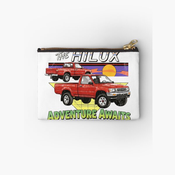 Item preview, Vintage Style 90s Hilux Pick Up Truck Adventure Awaits Offroad [White Shirt Only] designed and sold by Off-Road-Zone.