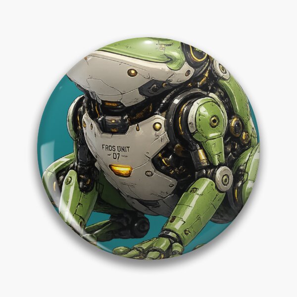 Item preview, Robot Frog | Cyberpunk Typography Design designed and sold by VasiArtLab.