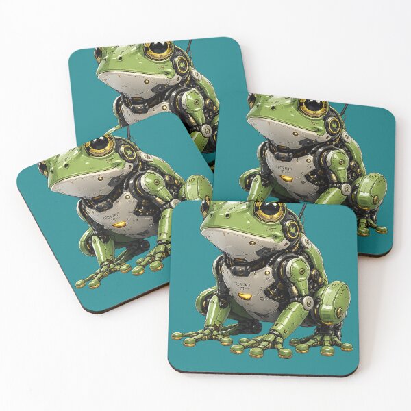 Item preview, Robot Frog | Cyberpunk Typography Design designed and sold by VasiArtLab.