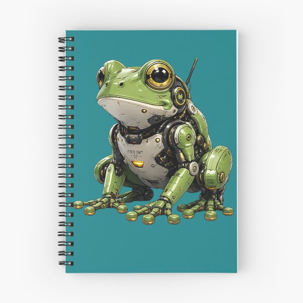 Item preview, Robot Frog | Cyberpunk Typography Design designed and sold by VasiArtLab.
