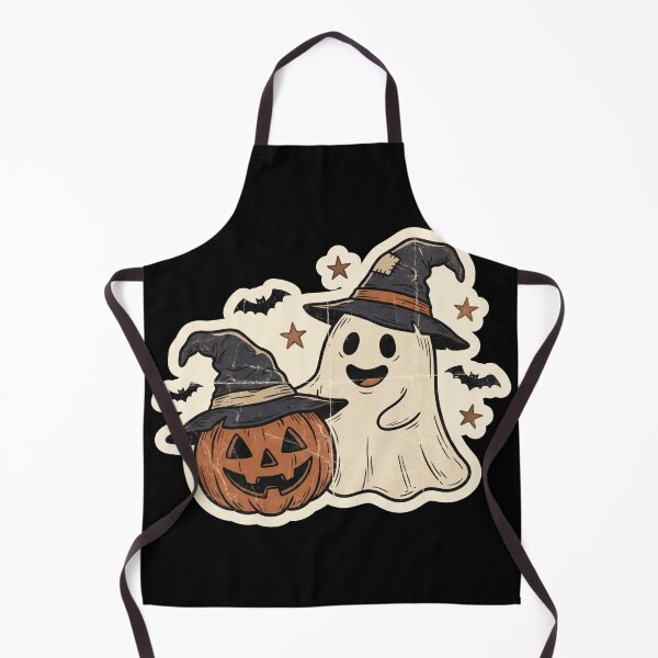 Item preview, Cute Vintage Halloween Ghost and Pumpkin Sticker designed and sold by TeNovaStudio.