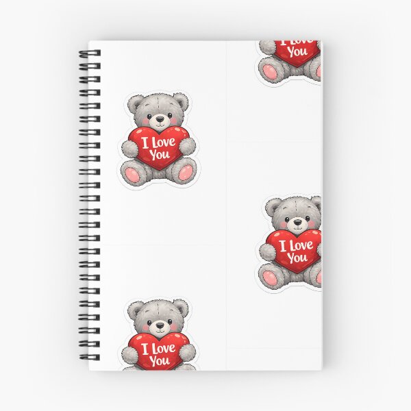 Item preview, Cute Teddy Bear Holding Heart Sticker | I Love You | Kawaii Valentine Bear | Transparent PNG designed and sold by Ishratparween11.